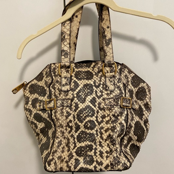 YSL Rive Gauche Python Large Downtown Tote - Picture 2 of 11
